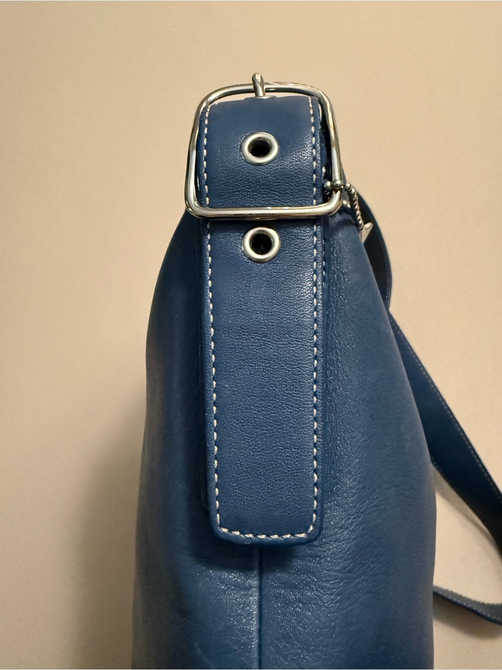 Coach Vintage Legacy Slim Duffle Blue Bag - Picture 10 of 15